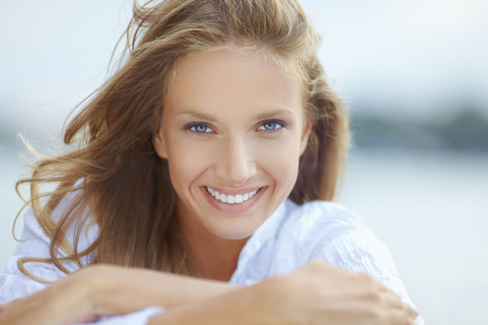 Woman smiling at camera